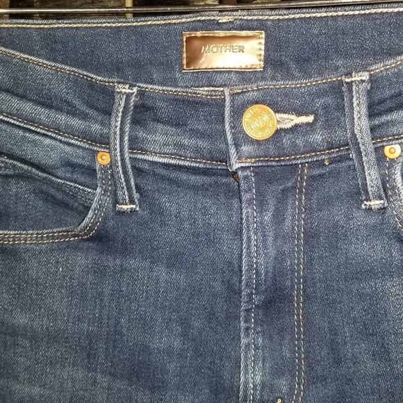 MOTHER Women's Flare Jeans in Dark Blue - Picture 6 of 9